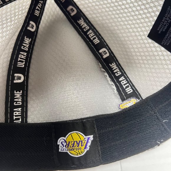 NBA Los Angeles Lakers Ultra Game Gray Heather Flexfit Hat - One Size Fits Most - Picture 8 of 10